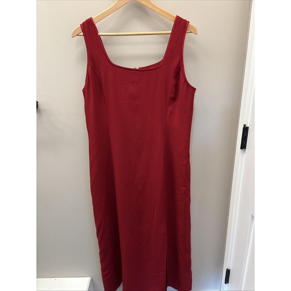 Laura Ashley long Dress size 14 US Sleeveless Slipped Acetate Polyester Lined